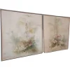 Outlet Pamono A. Hubert, Large Decorative Diptych, 1900, Canvas Artworks, Set of 2