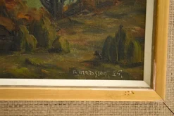 Sale Pamono A. Madssen, Impressionist Style Landscape, 1925, Oil on Canvas