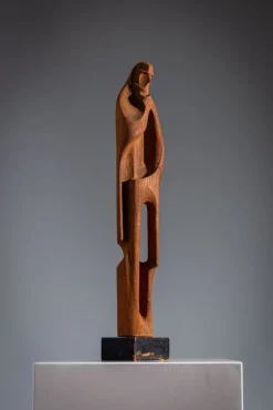 Hot Pamono Abstract Art Deco Figure, 1920s, Wood