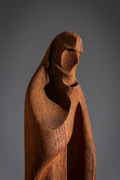 Hot Pamono Abstract Art Deco Figure, 1920s, Wood