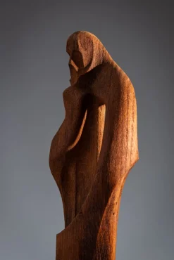 Hot Pamono Abstract Art Deco Figure, 1920s, Wood