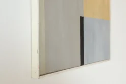 Pamono Abstract Artwork in Yellow, Beige, White and Gray, 1960s, Oil on Canvas