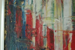Hot Pamono Abstract Composition, Oil on Canvas, 1960s, Framed