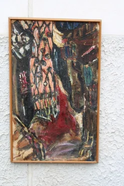 Clearance Pamono Abstract Painting, 1950s, Oil on Canvas