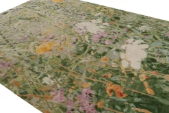 Online Pamono Abstract Rug in Green from R&K Principal Jahanshah Nazmiyal