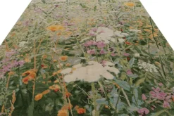 Online Pamono Abstract Rug in Green from R&K Principal Jahanshah Nazmiyal