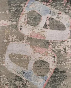 Pamono Abstract Rug in Polychromatic Patterns from R&K Principal Jahanshah Nazmiyal