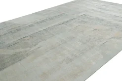 Pamono Abstract Rug with Gray and Blue Geometric Patterns from R&K Principal Jahanshah Nazmiyal><noscript><img width=