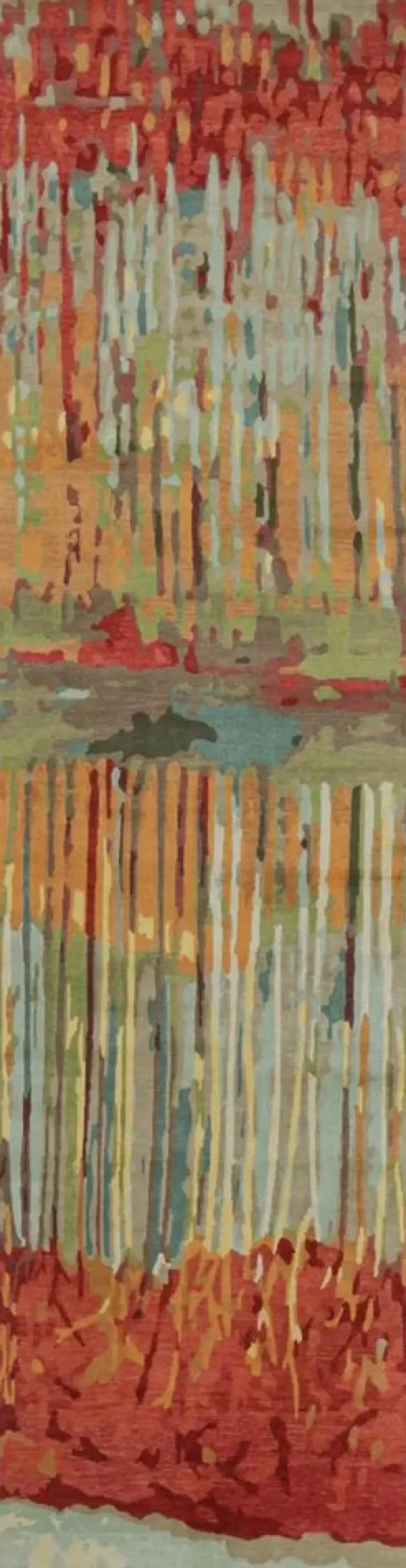 Pamono Abstract Runner in Polychromatic Tones from R&K Principal Jahanshah Nazmiyal> Carpets & Textiles|Carpets & Textiles