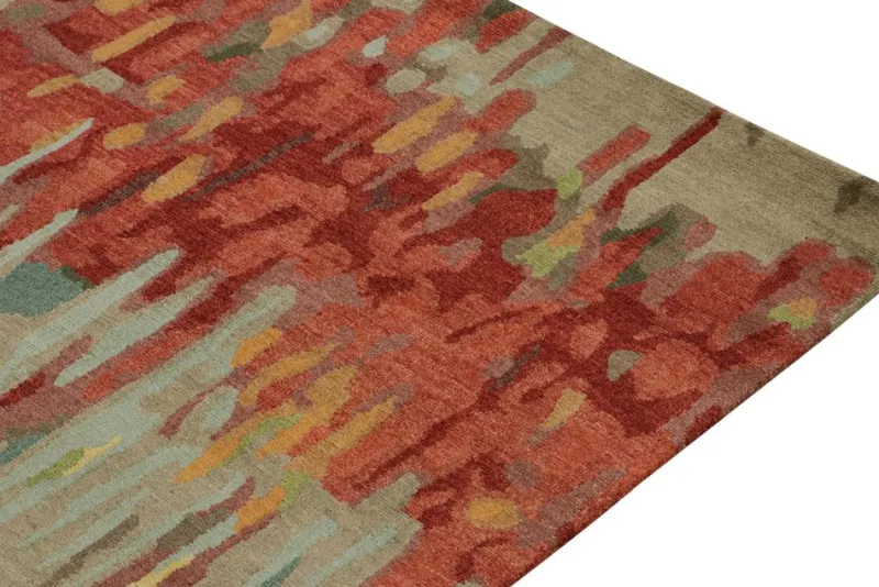 Pamono Abstract Runner in Polychromatic Tones from R&K Principal Jahanshah Nazmiyal> Carpets & Textiles|Carpets & Textiles