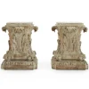 Discount Pamono Acanthus Leaf Carved Capitals, 1900, Set of 2