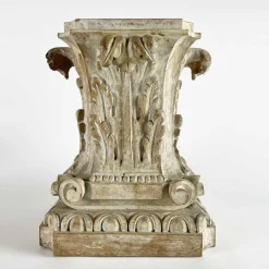 Discount Pamono Acanthus Leaf Carved Capitals, 1900, Set of 2
