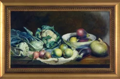 Pamono Achille Capaldo, Italian Still Life, Oil on Canvas, 1930s> Classical