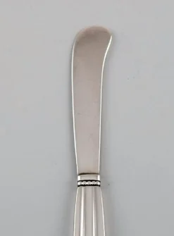 Pamono Acorn Butter Knives in Sterling Silver from Georg Jensen, Set of 6><noscript><img width=