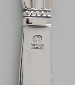 Pamono Acorn Butter Knives in Sterling Silver from Georg Jensen, Set of 6><noscript><img width=