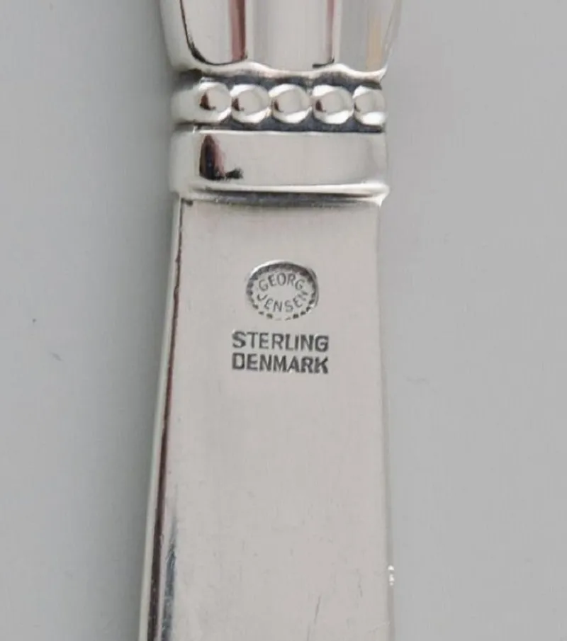Pamono Acorn Butter Knives in Sterling Silver from Georg Jensen, Set of 6> Cutlery & Serving Utensils