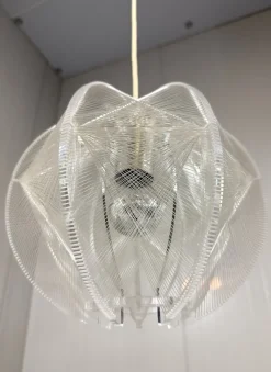 Pamono Acrylic Glass Hanging Lamp attributed to Paul Secon for Sompex, 1960s> Ceiling Lights