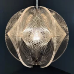 Pamono Acrylic Glass Hanging Lamp attributed to Paul Secon for Sompex, 1960s><noscript><img width=
