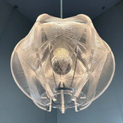 Pamono Acrylic Glass Hanging Lamp attributed to Paul Secon for Sompex, 1960s><noscript><img width=