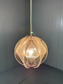 Pamono Acrylic Glass Hanging Lamp attributed to Paul Secon for Sompex, 1960s><noscript><img width=