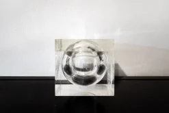 Pamono Acrylic Glass Ice Bucket by Alessandro Albrizzi, 1970s> Ice Buckets & Wine Coolers