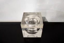 Pamono Acrylic Glass Ice Bucket by Alessandro Albrizzi, 1970s> Ice Buckets & Wine Coolers