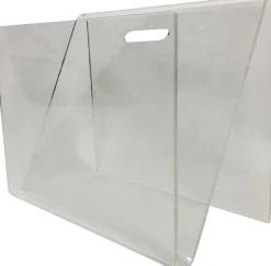 Online Pamono Acrylic Glass Magazine Rack, 1970s