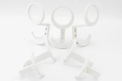 Pamono Acrylic Glass Wall Hooks, 1970s, Set of 5> Racks, Hooks & Valets
