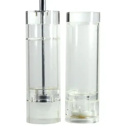 Pamono Acrylic Salt & Pepper Set from Felice Antonio Botta, Italy, 1970s, Set of 2> Salt & Pepper Shakers