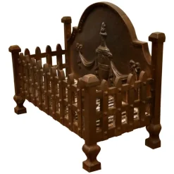 New Pamono Adams Style Free Standing Fire Basket, 1890