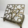 Pamono Adjustable Book or Magazine Stand in Brass, 1890s> Magazine Racks