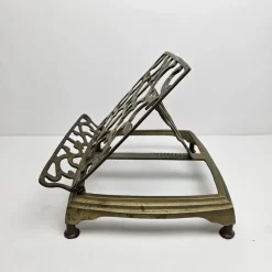 Pamono Adjustable Book or Magazine Stand in Brass, 1890s><noscript><img width=