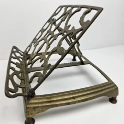 Pamono Adjustable Book or Magazine Stand in Brass, 1890s><noscript><img width=