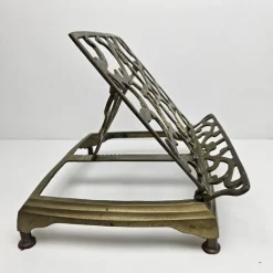 Pamono Adjustable Book or Magazine Stand in Brass, 1890s><noscript><img width=
