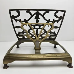 Pamono Adjustable Book or Magazine Stand in Brass, 1890s><noscript><img width=