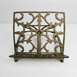 Pamono Adjustable Book or Magazine Stand in Brass, 1890s><noscript><img width=