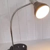 Pamono Adjustable Desk Lamp with Chrome-Plated and Black Painted Metal Frame, 1980s> Table Lamps