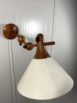 Hot Pamono Adjustable Teak Wall Lamp from Dyrlund, Denmark, 1960s