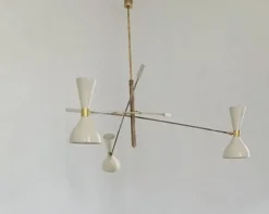 Pamono Adjustable Three-Arm Chandelier by Silvio Piattelli><noscript><img width=
