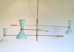 Discount Pamono Adjustable Three-Arm Chandelier by Silvio Piattelli