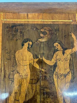 Online Pamono Adjustable Writing Table with Adam and Eve Inlay