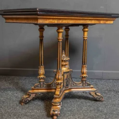 Pamono Aesthetic Movement Card Table in Walnut><noscript><img width=