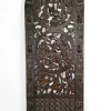 Pamono African Door in Carved Wood and Bronze