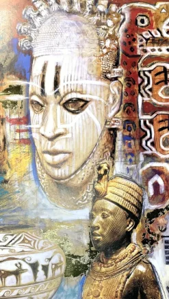 Pamono African Rhythm Poster by Joadoor, 1995> Posters