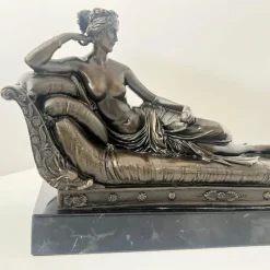 Discount Pamono After A. Canova, P. Bonaparte as Venus Victrix, Paris, 1900s, Bronze Sculpture