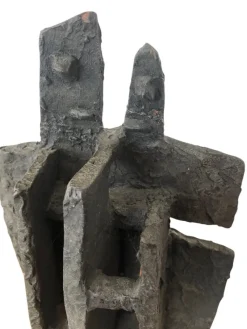 Pamono After Alicia Penalba, Brutalist Modernist Sculpture, 1955, Clay><noscript><img width=