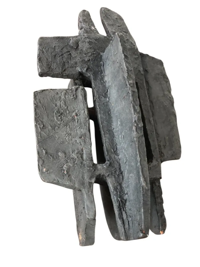 Pamono After Alicia Penalba, Brutalist Modernist Sculpture, 1955, Clay> Sculpture
