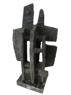Pamono After Alicia Penalba, Brutalist Modernist Sculpture, 1955, Clay><noscript><img width=