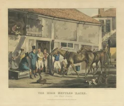 Pamono After Alken, High Mettled Racer: The Post Horse, 19th Century, Print> Prints & Multiples