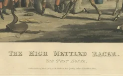 Pamono After Alken, High Mettled Racer: The Post Horse, 19th Century, Print> Prints & Multiples